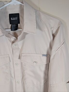 5.11 Tactical Tactical Men’s Long-Sleeve Button Shirt in Light Tan